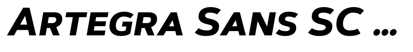Artegra Sans SC Bold Italic